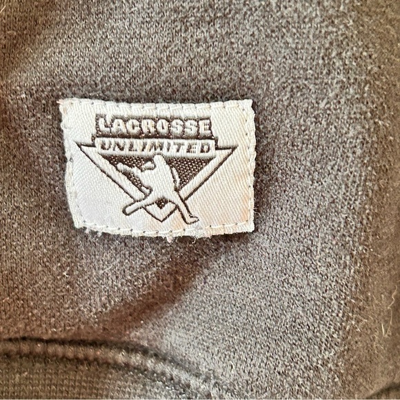 Lacrosse Unlimited Embroidered Hoodie Men Black Size Large - Picture 2 of 10